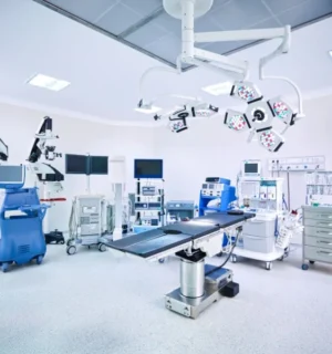 Cirugía de cadera con equipo médico de última generación