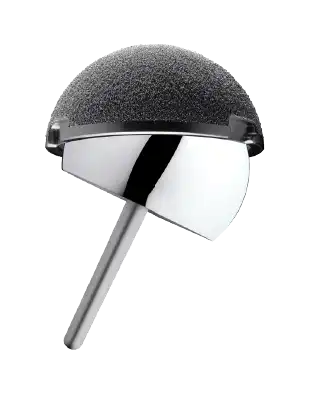 Hip replacement implant front view